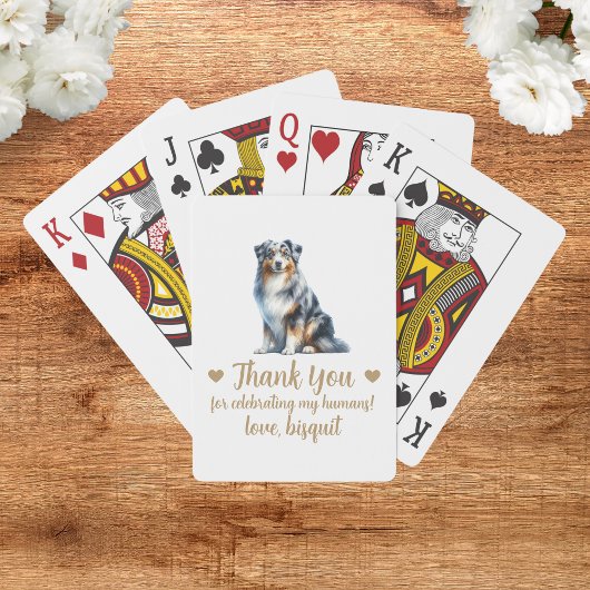 Gastgeschenk Hochzeit spielen von Hunden Spielkarten