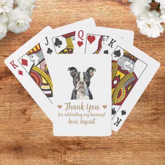 Gastgeschenk Hochzeit spielen von Hunden Spielkarten