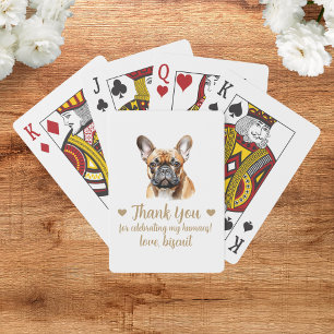 Gastgeschenk Hochzeit spielen von Hunden Spielkarten