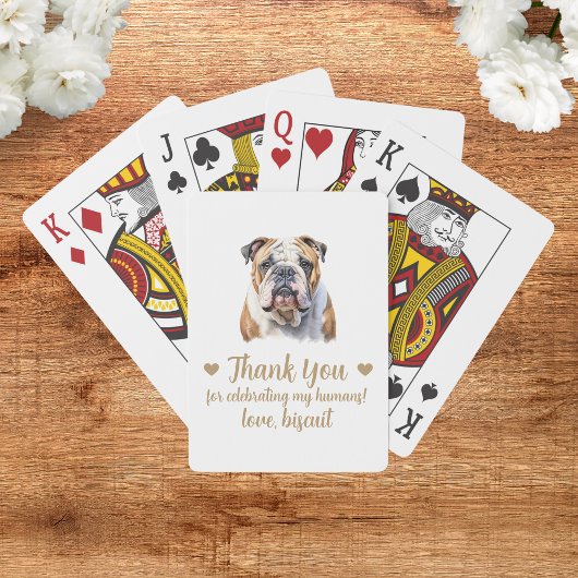Gastgeschenk Hochzeit spielen von Hunden Spielkarten