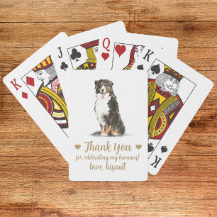 Gastgeschenk Hochzeit spielen von Hunden Spielkarten