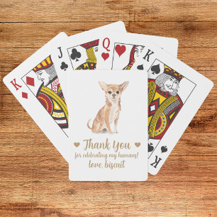 Gastgeschenk Hochzeit spielen von Hunden Spielkarten