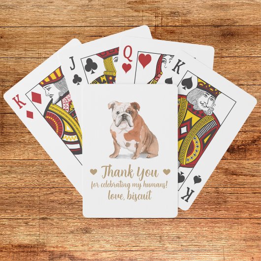 Gastgeschenk Hochzeit spielen von Hunden Spielkarten