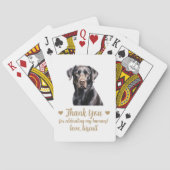 Gastgeschenk Hochzeit spielen von Hunden Spielkarten (Rückseite)