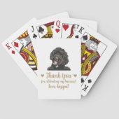 Gastgeschenk Hochzeit spielen von Hunden Spielkarten (Rückseite)