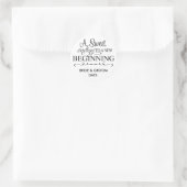 GASTGESCHENK HOCHZEIT STICKER A Sweet End (Tasche)