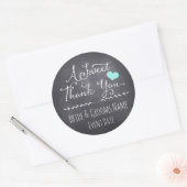 GASTGESCHENK HOCHZEIT STICKER | Ein herzlicher Dan (Umschlag)
