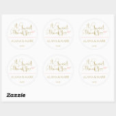 GASTGESCHENK HOCHZEIT STICKER Phrase "Ein herzlich (Blatt)