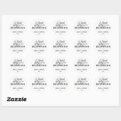 GASTGESCHENK HOCHZEIT STICKER | SCHWEET ENDET NEUE (Blatt)