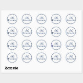 Gastgeschenk Hochzeit-Sticker "Seine Lieblings" - Runder Aufkleber (Blatt)