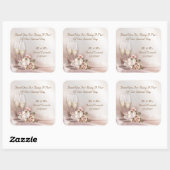 Gastgeschenk Hochzeit Stickers Champagnerkuchen (Blatt)