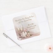 Gastgeschenk Hochzeit Stickers Champagnerkuchen (Umschlag)
