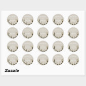 Gastgeschenk Hochzeit Stickers Rustic Antlers Indi (Blatt)