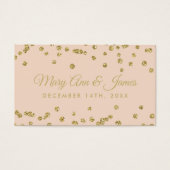 Gastgeschenk Hochzeit Tag Gold Glitzer Confetti Bl (Vorderseite)