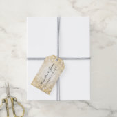 Gastgeschenk Hochzeit Tag Gold Glitzer Lights Geschenkanhänger (Mit Garn)