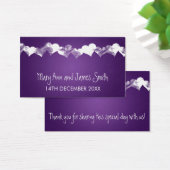 Gastgeschenk Hochzeit Tag Grunge Herz Lila (Schreibtisch)