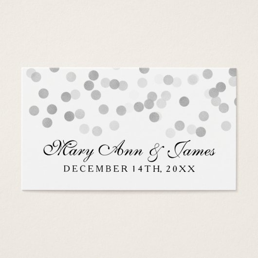 Gastgeschenk Hochzeit Tag Imitate Silver Foil Glit (Vorderseite)