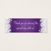 Gastgeschenk Hochzeit Tag Magic Sparkle Lila (Rückseite)