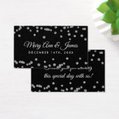 Gastgeschenk Hochzeit Tag Silver Glitzer Confetti  (Schreibtisch)