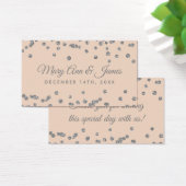 Gastgeschenk Hochzeit Tag Silver Glitzer Confetti  (Schreibtisch)