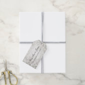 Gastgeschenk Hochzeit Tag Silver Glitzer Lights Geschenkanhänger (Mit Garn)