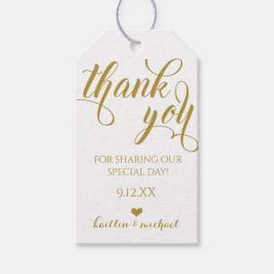 Gastgeschenk Hochzeit-Tag - Wirbel-Kalligrafie (Go Geschenkanhänger