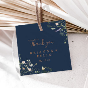 Gastgeschenk Hochzeit-Tags der Herbstgarten-Wildbl Geschenkanhänger