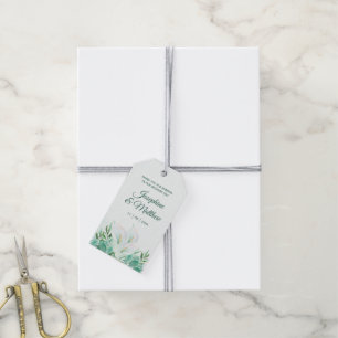 Gastgeschenk Hochzeit-Tags der weißen Calla Lily M Geschenkanhänger