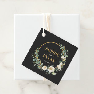 Gastgeschenk Hochzeit-Tags für Floral Hoop bearbei Geschenkanhänger