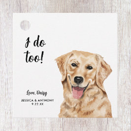 Gastgeschenk Hochzeit-Tags für Hunde Geschenkanhänger