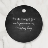 Gastgeschenk Hochzeit-Tags Geschenkanhänger (Rückseite)