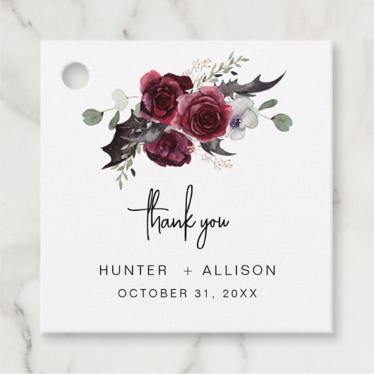 Gastgeschenk Hochzeit-Tags | Halloween Geschenkanhänger (Vorderseite)