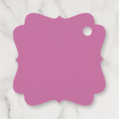 Gastgeschenk Hochzeit-Tags in Rosa Geschenkanhänger (Rückseite)