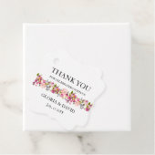 Gastgeschenk Hochzeit-Tags in Rosa Geschenkanhänger (Beispiel)