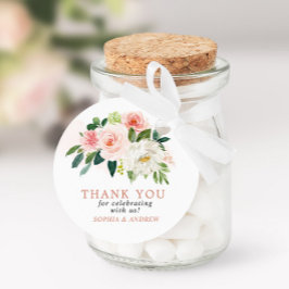 Gastgeschenk Hochzeit-Tags in Rosa Rose Geschenkanhänger