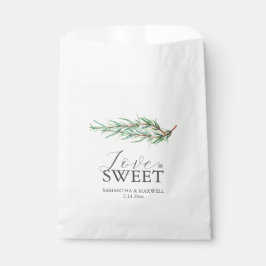 Gastgeschenk Hochzeit Taschen Liebe ist süße Rosem Geschenktütchen