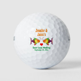 Gastgeschenk Hochzeit - tropische Destination für  Golfball