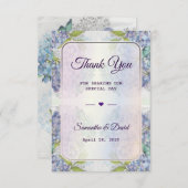 Gastgeschenk Hochzeit Vielen Dank, Luxus Pastel Fl Dankeskarte (Vorne/Hinten)