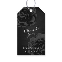 Gastgeschenk Hochzeit | Vintage Schwarze Flora