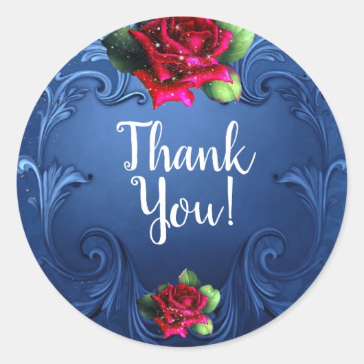 Gastgeschenk Hochzeit Vintager Zierpflanzen Runder Aufkleber (Vorderseite)