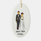 Gastgeschenk Hochzeit von Braut- und Wurzelnamen Keramik Ornament (Rechts)