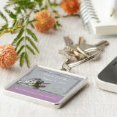 Gastgeschenk Hochzeit von Heather und Spitzen Schlüsselanhänger (Seite)