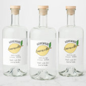Gastgeschenk Hochzeit von Limoncello Alkoholflaschenetikett (Flaschen)