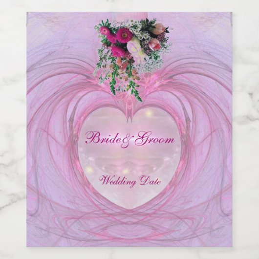 Gastgeschenk Hochzeit Weinetikett (Einzelnes Label)