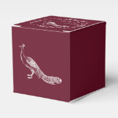Gastgeschenk Hochzeit "Weinpfau Geblüht" Geschenkschachtel (Vorderseite)