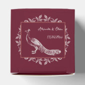 Gastgeschenk Hochzeit "Weinpfau Geblüht" Geschenkschachtel (Oben)
