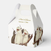 Gastgeschenk Hochzeit "Weiße Vögel" Geschenkschachtel (Vorderseite)