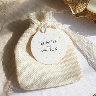 Gastgeschenk Hochzeit "White Pearls" Geschenkanhänger