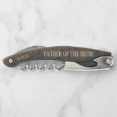 Gastgeschenk Hochzeit Wine Corkschraube Flasche Öf Kellnermesser (Rückseite)