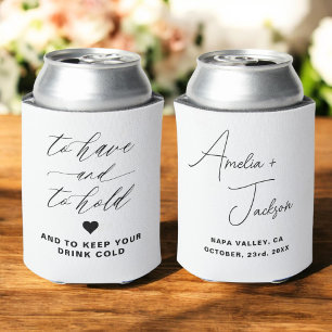 Gastgeschenk Hochzeit zu haben und zu halten Dosenkühler